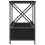 VidaXL (black, 2 pcs) vidaXL Bedside Tables Bedside Cabinet Nightstand Side Table Engineered Wood 8
