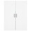 VidaXL (white) vidaXL Wall Mounted Cabinet Display Cabinet High Gloss White Engineered Wood 7
