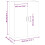 VidaXL (white) vidaXL Wall Mounted Cabinet Display Cabinet High Gloss White Engineered Wood 4