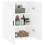 VidaXL (white) vidaXL Wall Mounted Cabinet Display Cabinet High Gloss White Engineered Wood 5