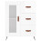VidaXL (high gloss white) vidaXL Sideboard Storage Side Cabinet Cupboard Sonoma Oak Engineered Wood 5