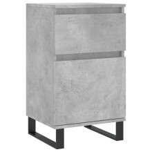 (concrete grey, 1 pcs) vidaXL Sideboards Storage Cabinet Cupboard 2 pcs Smoked Oak Engineered Wood