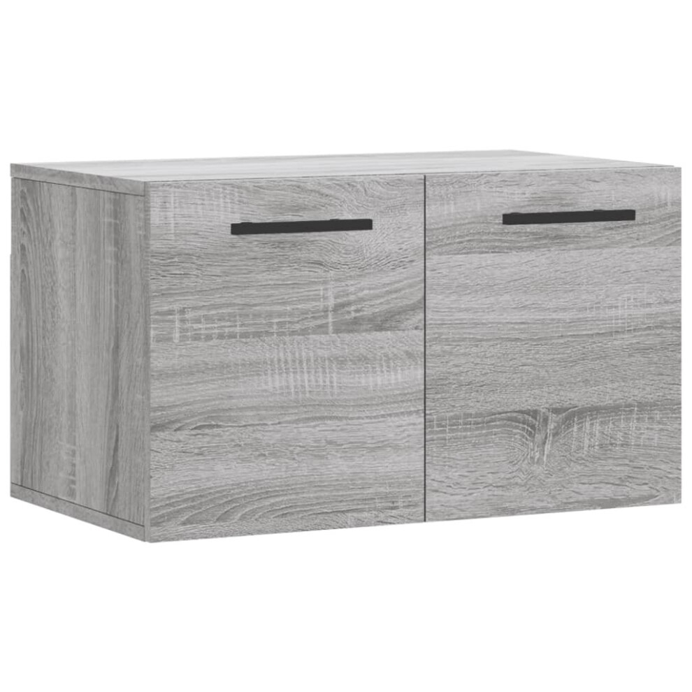 (grey sonoma, 60 x 36.5 x 35 cm) vidaXL Wall Cabinet Wall Storage Display Cabinet Grey Sonoma Engineered Wood