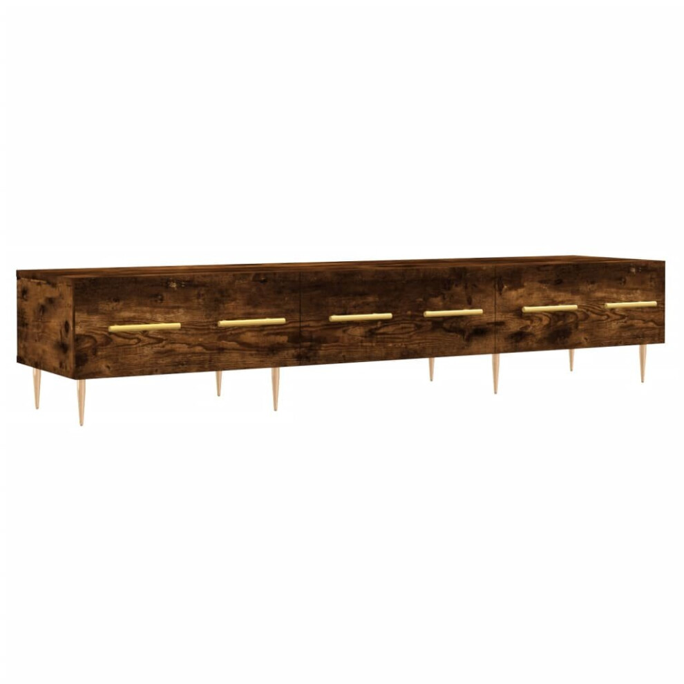 Vidaxl (Smoked Oak) Tv Cabinet Tv Unit Media Cabinet Tv Stand Smoked Oak Engineered Wood