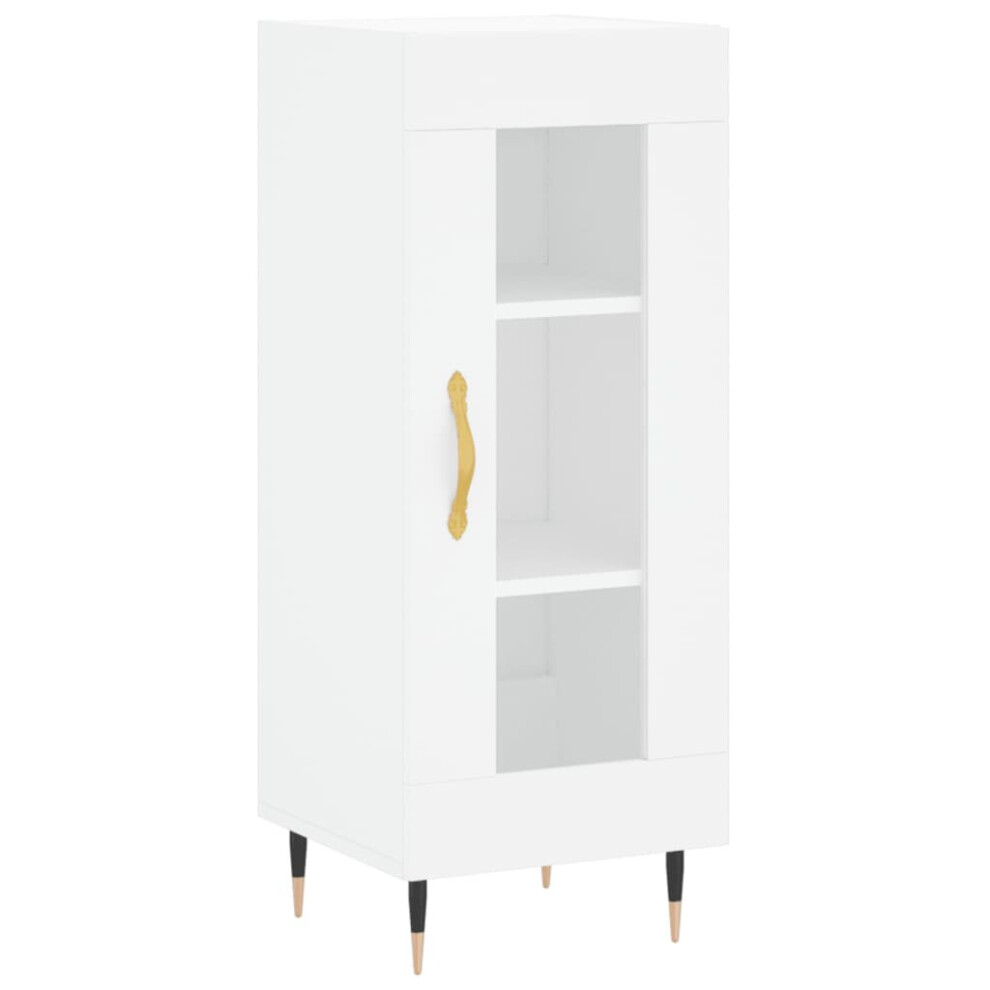 Vidaxl (White) Sideboard Storage Cabinet Cupboard Side Cabinet White Engineered Wood