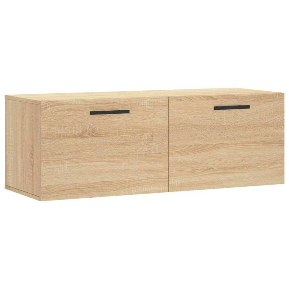 Vidaxl (Sonoma Oak, 100 X 36.5 X 35 Cm) Wall Cabinet Wall Storage Display Cabinet Sonoma Engineered Wood Grey
