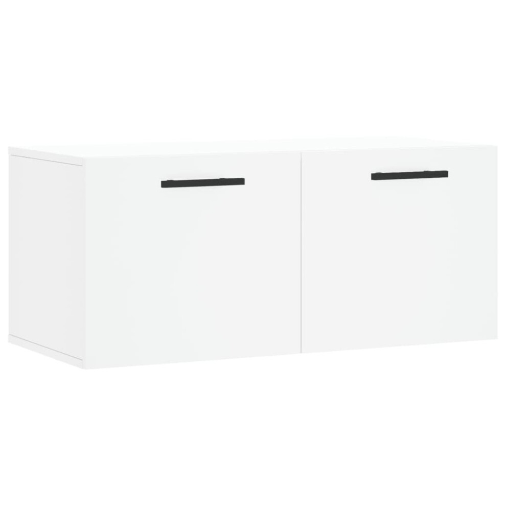 (white, 80 x 36.5 x 35 cm) vidaXL Wall Cabinet Wall Storage Display Cabinet Grey Sonoma Engineered Wood