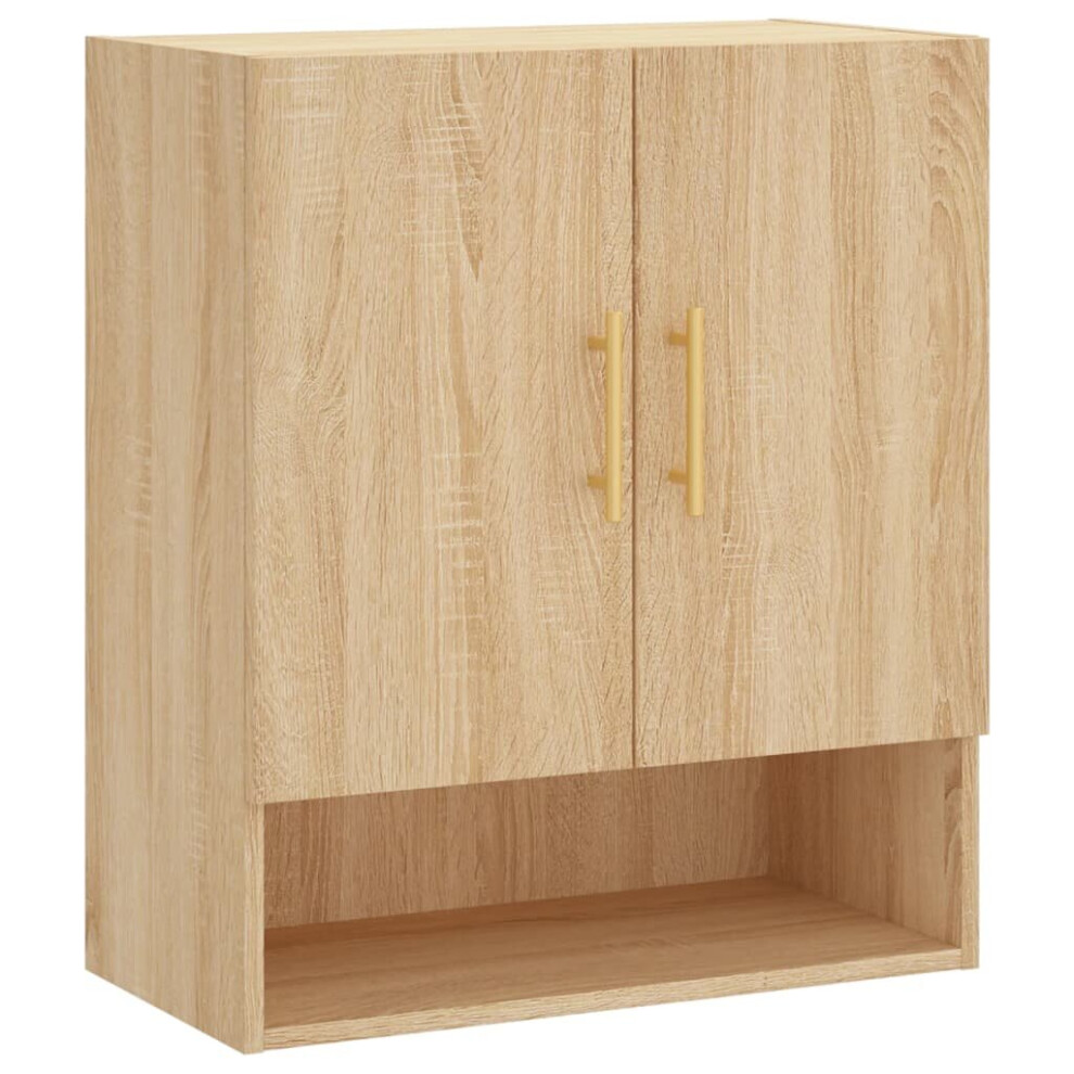 Vidaxl (Sonoma Oak) Wall Cabinet Wall Storage Display Cabinet Concrete Engineered Wood Grey