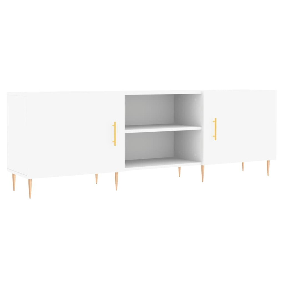 Vidaxl (White) Tv Cabinet Tv Console Sideboard Media Console Engineered Wood White