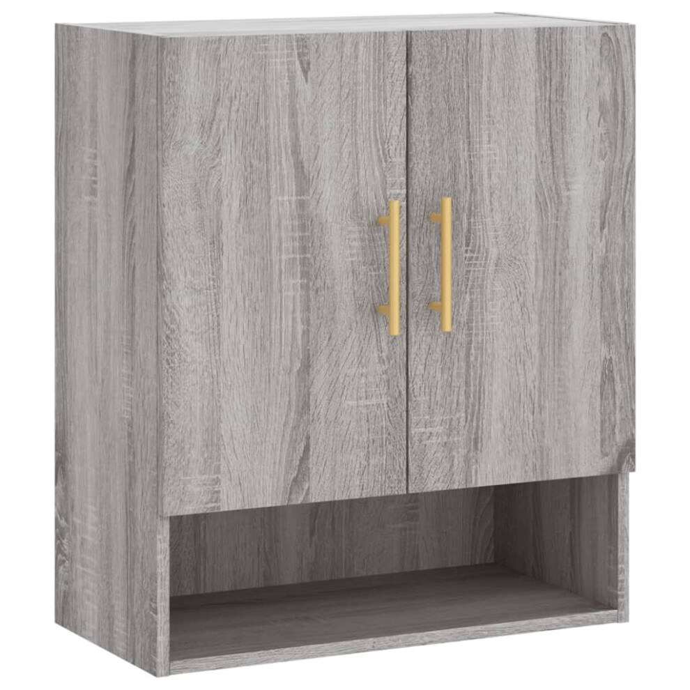 (grey sonoma) vidaXL Wall Cabinet Wall Storage Display Cabinet Concrete Grey Engineered Wood