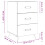 VidaXL (concrete grey) vidaXL Bedside Cabinets Side Table Bed Cabinet Nightstand Engineered Wood 4