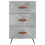 VidaXL (concrete grey) vidaXL Bedside Cabinets Side Table Bed Cabinet Nightstand Engineered Wood 7