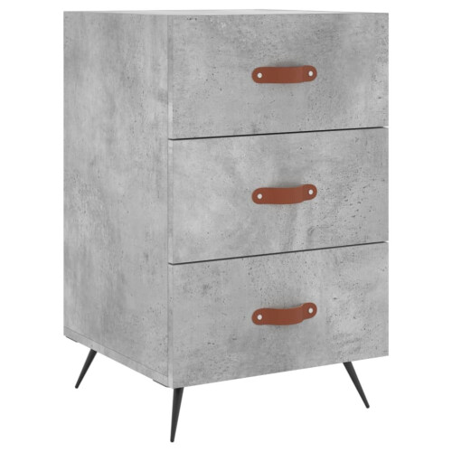 VidaXL (concrete grey) vidaXL Bedside Cabinets Side Table Bed Cabinet Nightstand Engineered Wood