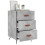 VidaXL (concrete grey) vidaXL Bedside Cabinets Side Table Bed Cabinet Nightstand Engineered Wood 3
