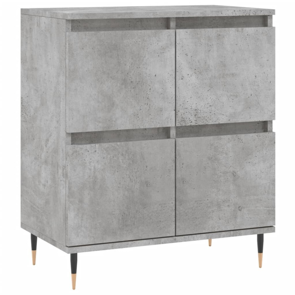 (concrete grey) vidaXL Sideboard Storage Side Cabinet Cupboard Grey Sonoma Engineered Wood