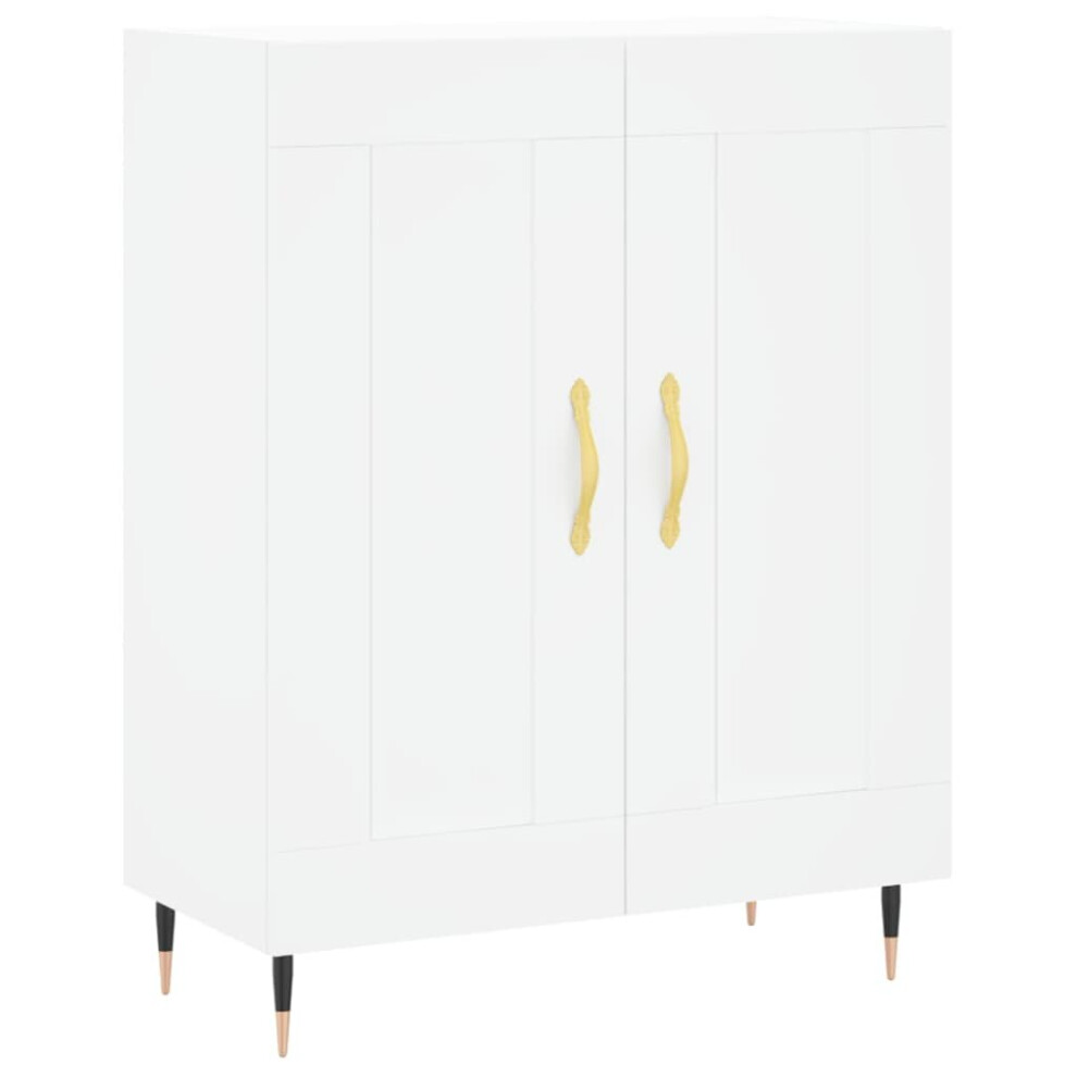 Vidaxl (White) Sideboard Storage Cabinet Cupboard Side Cabinet Brown Oak Engineered Wood