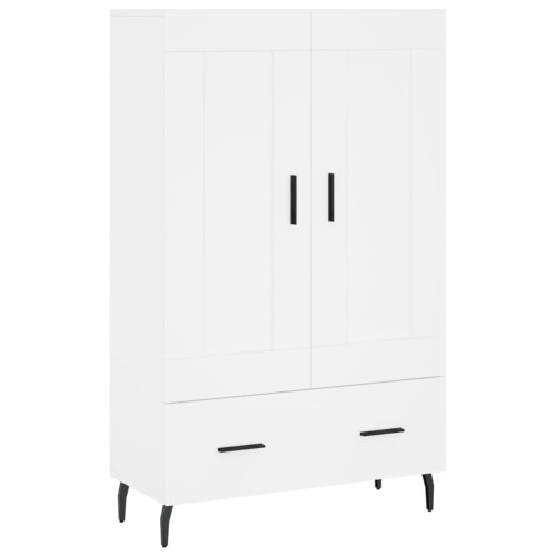 VidaXL (white) vidaXL Highboard Sideboard Storage Cabinet High Gloss White Engineered Wood 1
