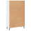 VidaXL (white) vidaXL Highboard Sideboard Storage Cabinet High Gloss White Engineered Wood 8