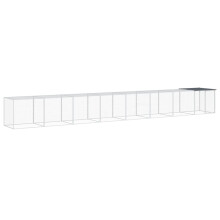 (anthracite, 803 x 98 x 90 cm) vidaXL Chicken Cage with Roof Farm Chicken Run Coop Hen House Galvanised Steel