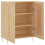 VidaXL (sonoma oak) vidaXL Sideboard Storage Cabinet Cupboard High Gloss White Engineered Wood 6