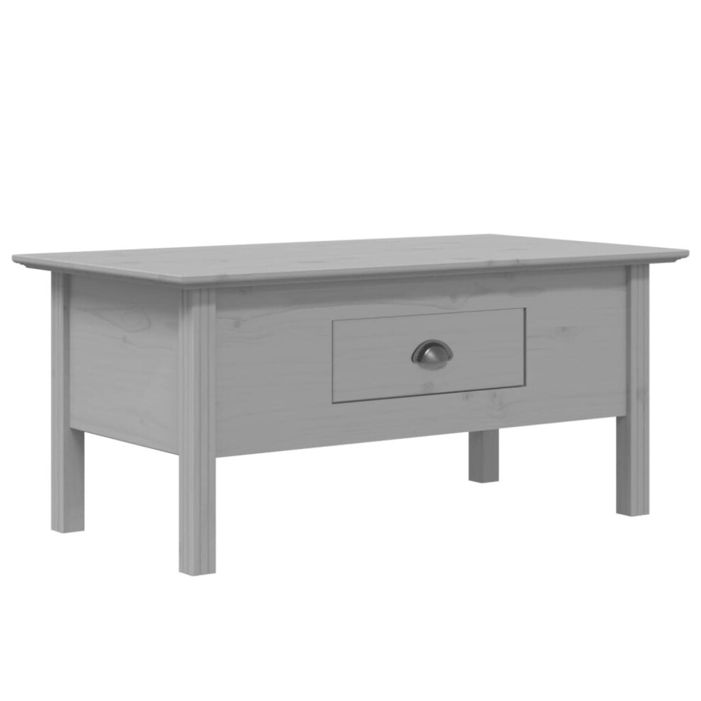 (grey) vidaXL Coffee Table Side Table End Table Sofa Table BODO White Solid Wood Pine