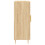 VidaXL (sonoma oak) vidaXL Sideboard Storage Cabinet Cupboard High Gloss White Engineered Wood 7