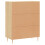 VidaXL (sonoma oak) vidaXL Sideboard Storage Cabinet Cupboard High Gloss White Engineered Wood 8