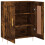 VidaXL (smoked oak) vidaXL Sideboard Storage Cabinet Cupboard High Gloss White Engineered Wood 6
