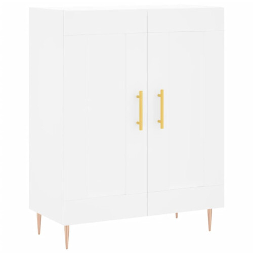 VidaXL (white) vidaXL Sideboard Storage Cabinet Cupboard High Gloss White Engineered Wood 1
