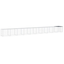 (anthracite, 1003 x 98 x 90 cm) vidaXL Chicken Cage with Roof Farm Chicken Run Coop Hen House Galvanised Steel