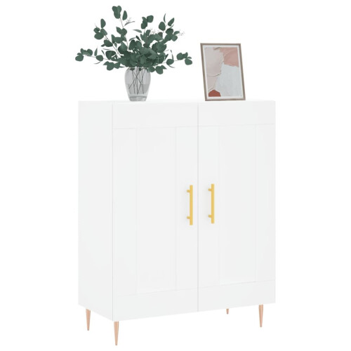 VidaXL (white) vidaXL Sideboard Storage Cabinet Cupboard High Gloss White Engineered Wood 2