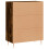 VidaXL (smoked oak) vidaXL Sideboard Storage Cabinet Cupboard High Gloss White Engineered Wood 8