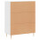 VidaXL (white) vidaXL Sideboard Storage Cabinet Cupboard High Gloss White Engineered Wood 8