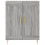 VidaXL (grey sonoma) vidaXL Sideboard Storage Cabinet Cupboard High Gloss White Engineered Wood 5