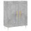 VidaXL (concrete grey) vidaXL Sideboard Storage Cabinet Cupboard High Gloss White Engineered Wood 2