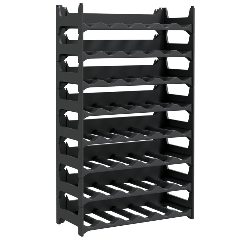 (48 bottle) vidaXL Wine Rack for 12 Bottles Wine Shelf Whisky Bottle Holder PP Stackable