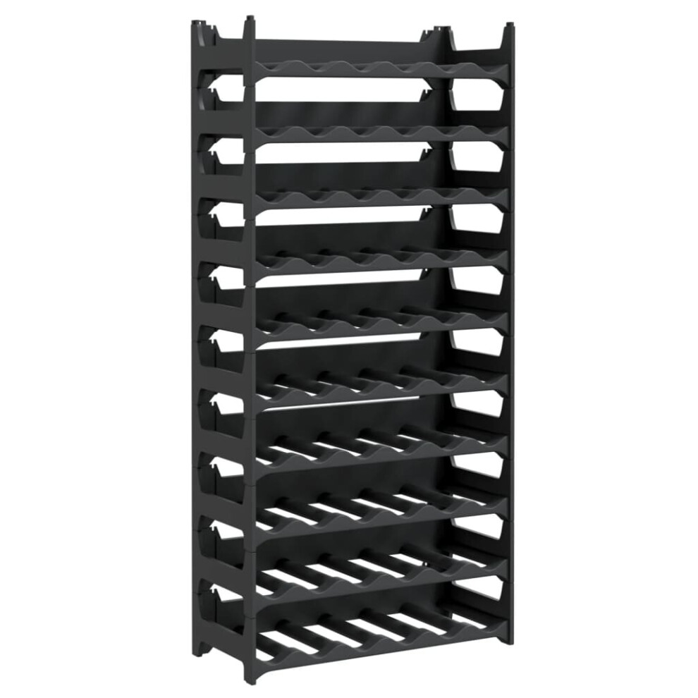 (60 bottle) vidaXL Wine Rack for 12 Bottles Wine Shelf Whisky Bottle Holder PP Stackable