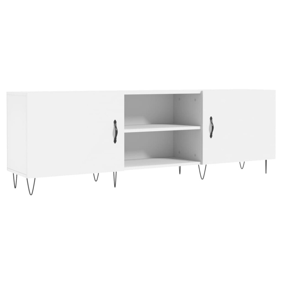 (white) vidaXL TV Cabinet TV Console Sideboard Media Console White Engineered Wood