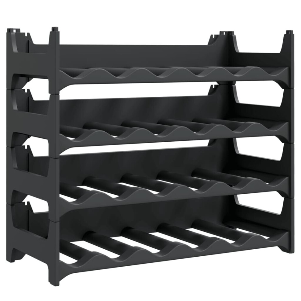 Vidaxl (24 Bottle) Wine Rack Wine Shelf Whisky Bottle Holder Drinking Rack Pp Stackable