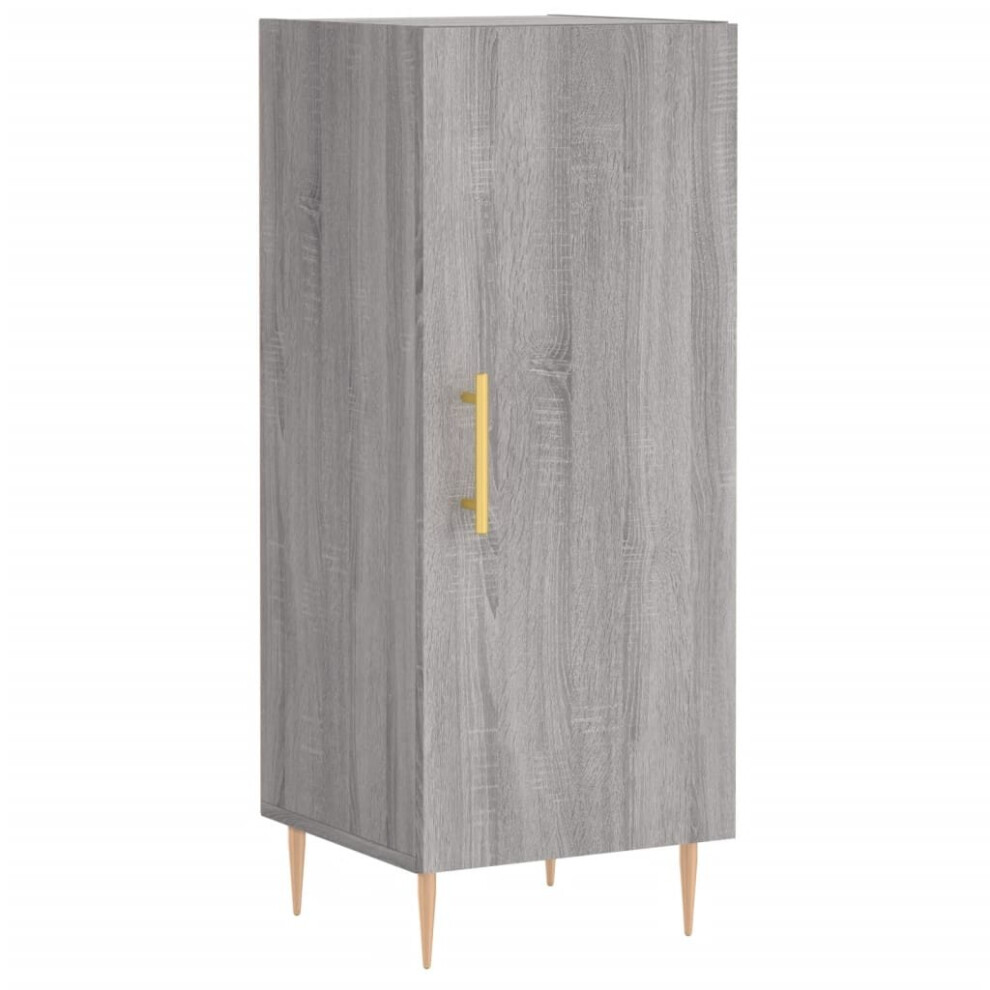 (grey sonoma) vidaXL Sideboard Storage Cabinet Side Cabinet Cupboard White Engineered Wood