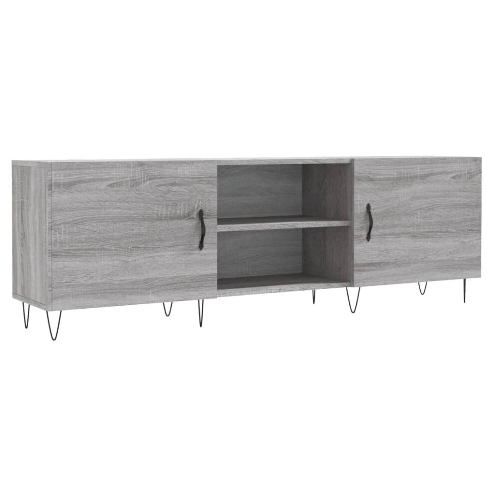 (grey sonoma) vidaXL TV Cabinet TV Console Sideboard Media Console White Engineered Wood