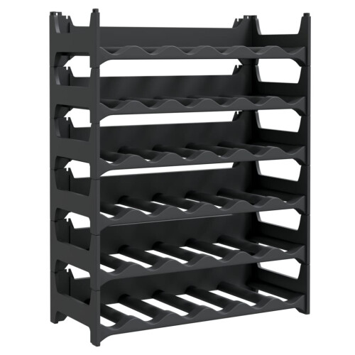 VidaXL (36 bottle) vidaXL Wine Rack Wine Shelf Whisky Bottle Holder Drinking Rack PP Stackable