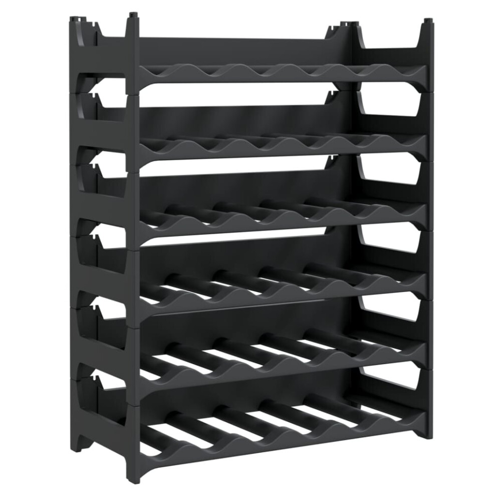 (36 bottle) vidaXL Wine Rack for 12 Bottles Wine Shelf Whisky Bottle Holder PP Stackable