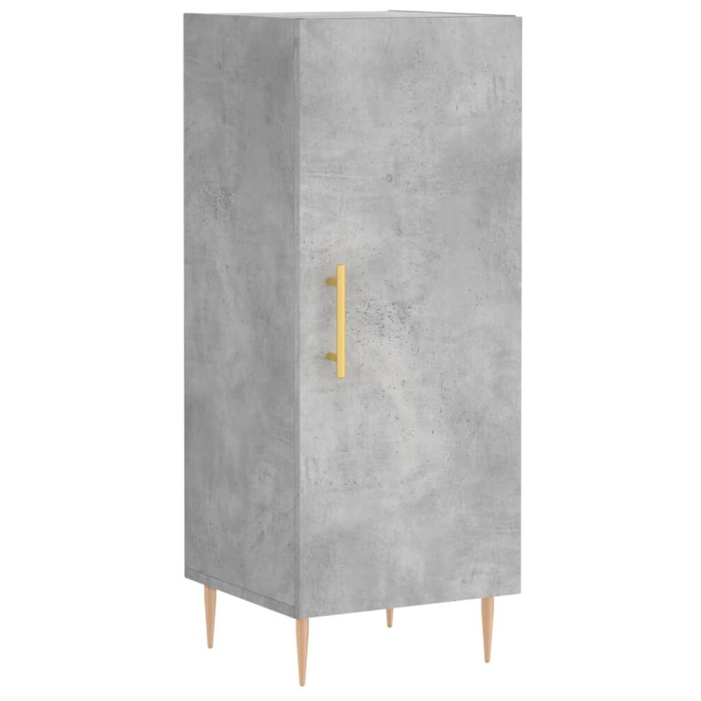 (concrete grey) vidaXL Sideboard Storage Cabinet Side Cabinet Cupboard White Engineered Wood