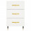 VidaXL (white) vidaXL Bedside Cabinets Side Table Bedstand Nightstand 2 pcs Engineered Wood 5