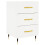 VidaXL (white) vidaXL Bedside Cabinets Side Table Bedstand Nightstand 2 pcs Engineered Wood 1