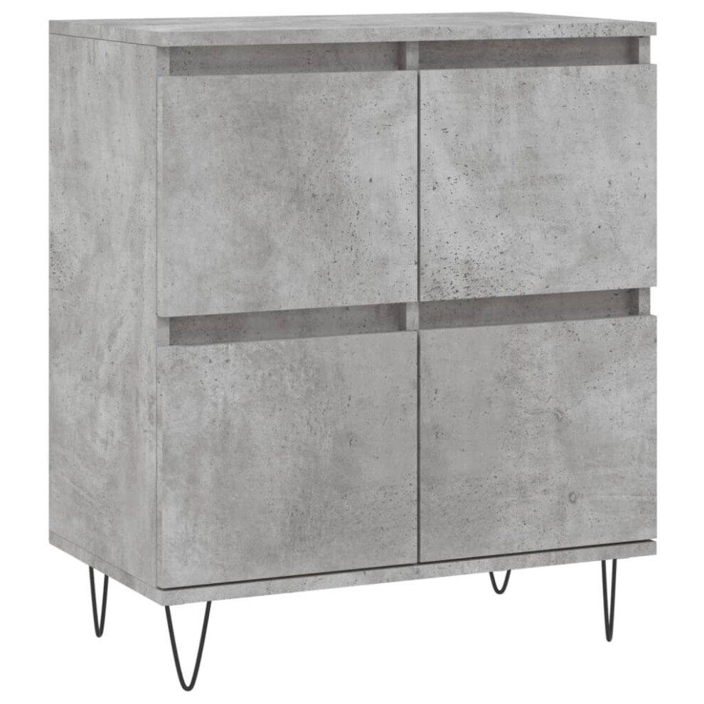 (concrete grey) vidaXL Sideboard Cabinet Storage Cabinet Cupboard Grey Sonoma Engineered Wood