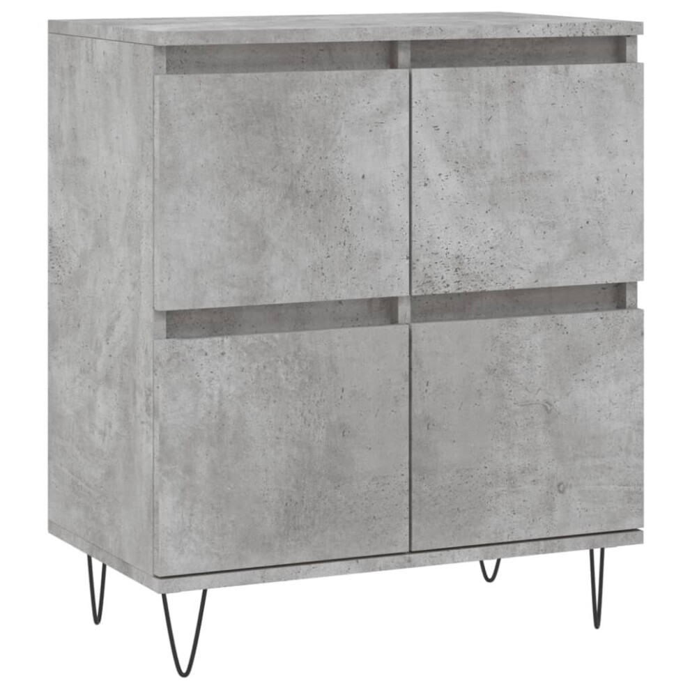 Vidaxl (Concrete Grey) Sideboard Cabinet Storage Cabinet Cupboard Grey Sonoma Engineered Wood