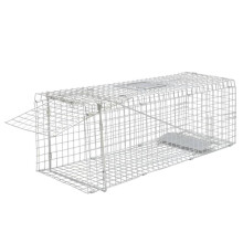 (80 cm) vidaXL Animal Trap Humane Rat Trap Cat Cage Trap Animal Cage Galvanised Iron