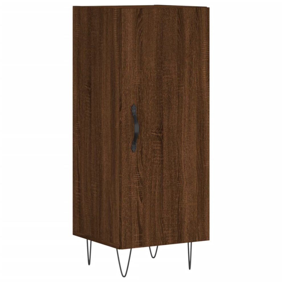 Vidaxl (Brown Oak) Sideboard Cabinet Storage Cabinet Cupboard Brown Oak Engineered Wood